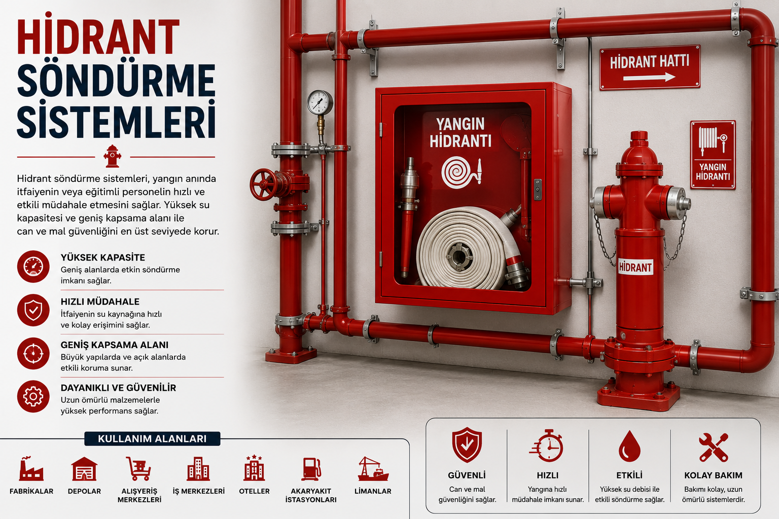 Su püskürten yangın hidrantı